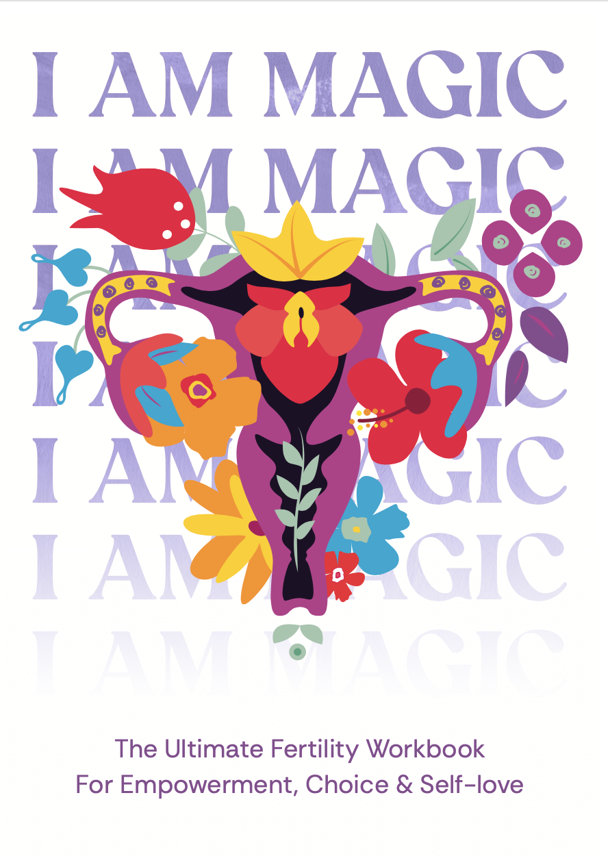 Floral Uterus representing the magic is in us for people who wants to learn about fertility from A-Z