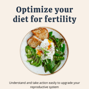 Summary of actions list - what to do to optimize diet for better fertility results?
