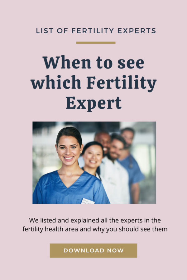 Which fertility expert to see when